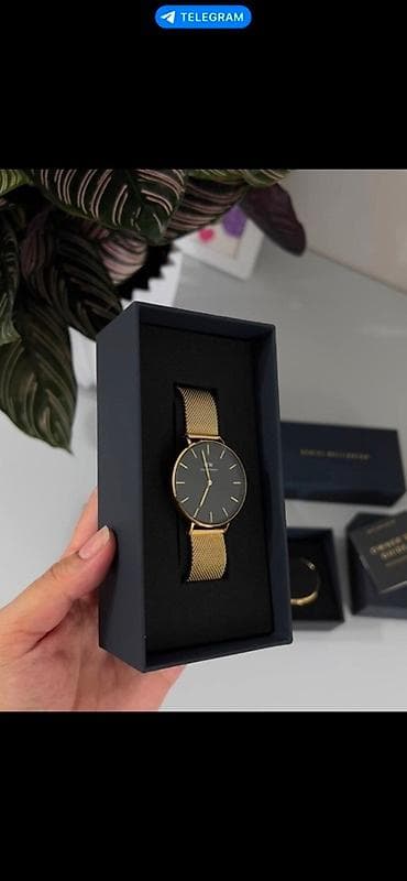 золотой колсо: Классические часы часы, Daniel Wellington, Унисекс — 4
