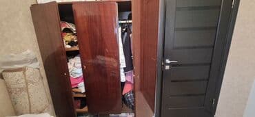 шкаф для офиса: Шкаф для одежды, Б/у, Прямой, Дерево — 1