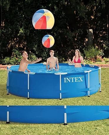 водолазный костюм: Бассейн INTEX Metal Frame Pool Размер (3.05 х 76см) Описание + — 1