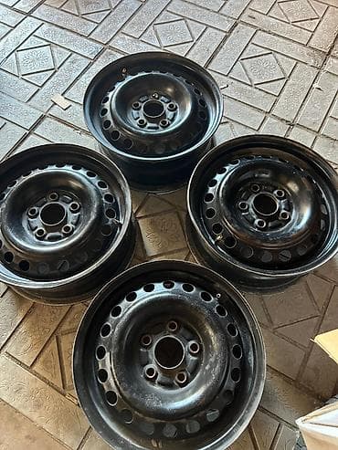 Железные Диски R 15 Honda, Комплект, отверстий - 5, Б/у