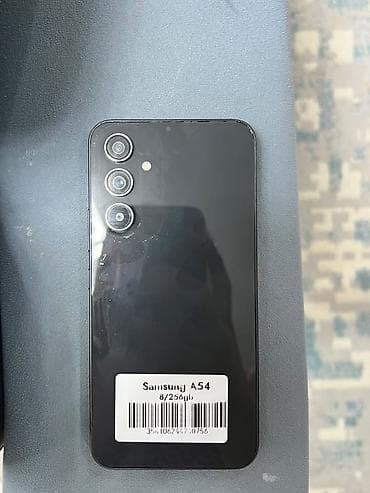Samsung Galaxy A54, Б/у, 256 ГБ, цвет - Черный, 2 SIM