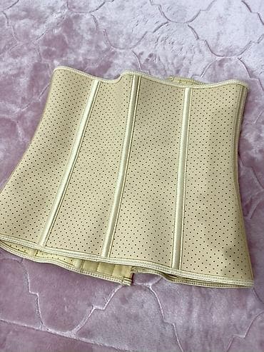 корректоры: Пояс-корсет (вейст-трейнер) бежевого цвета - Материал: эластичный — 5