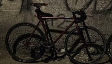 велосипед fixed gear: Шоссе велосипеди, Велосипед алкагы L (172 - 185 см), Колдонулган — 7