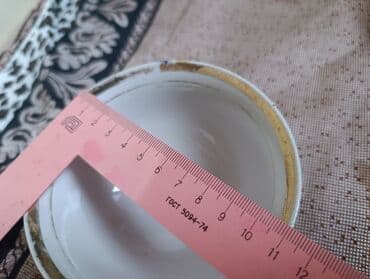 старые посуды: Продается 1. тарелка фарфор от набора Мальва 19 см Барановка СССР — 8