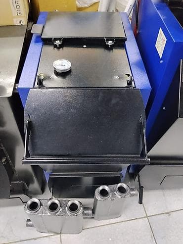 горелка на отроботке: Твердотопливный котёл (стальной), напольный, с верхней загрузкой — 1