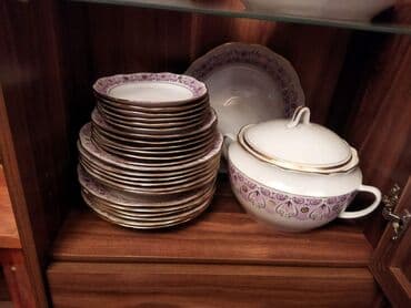 красивые вещи: Антикварный сервис из 35 предметов на 6 персон, привозили из Европы — 1