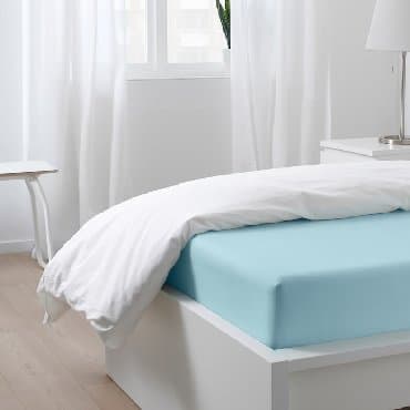 хлопчатобумажное постельное белье: Натяжная простыня (100% хлопок) ⠀ Размер: 90*200 см ⠀ Хлопок – — 2