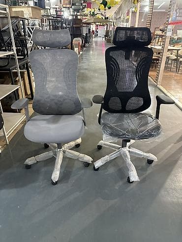 Офисные кресла: Офисное кресло, С колесиками, цвет - Серый — 2