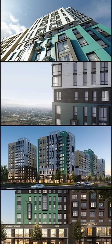 жк нова сити: 2 комнаты, 80 м², Элитка, Готовая ПСО (под самоотделку) — 2