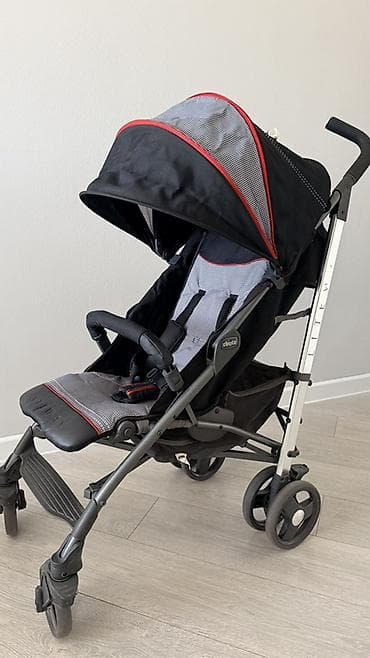 Коляски: Коляска, Chicco, цвет - Черный, Б/у — 2