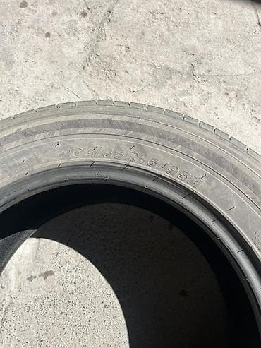 r16 4100: Шины 205 / 65 / R 16, Лето, Б/у, Пара, Легковые, Корея, Hankook — 4