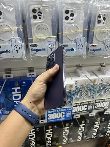 iphone 14 телефон: IPhone 14 Pro Max, Б/у, 1 ТБ, Deep Purple, Зарядное устройство, Защитное стекло, Чехол, 82 % — 4