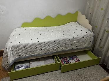 моноблок амг: Детский комплект мебели в светло-бежево‑салатовом цвете: 1) — 3