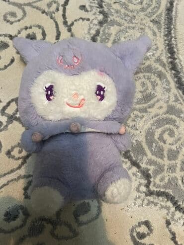 дордой игрушки: Фиолетовая мягкая игрушка с большими глазами и небольшими рожками на — 1