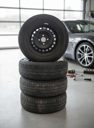 диск на мотоцикл: Колеса в сборе 195 / 65 / R 14, Всесезонная, Комплект, Легковые, Железные, отверстий - 4 — 2