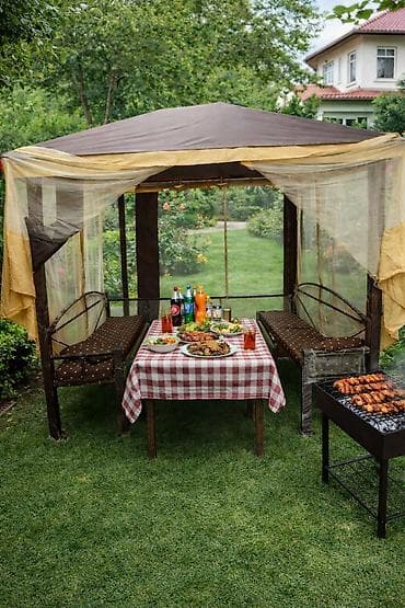 Садовые столы: Беседка Металл — 3