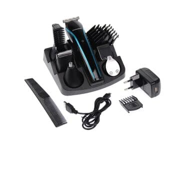 купить опасную бритву: Триммер, Триммер для бороды и усов ProMozer MZ-2027, черный, синий — 1