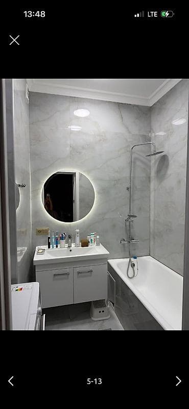 2 комнаты, 92 м², Асанбай мкр Элитка, 9 этаж, Евроремонт — 3