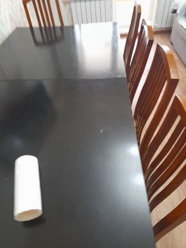 кухонные столы и стулья фото цены бишкек: Кухонный стол и стул, Б/у, Самовывоз, цвет - Коричневый — 1