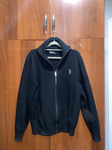 одежда толстовка: Мужская толстовка, L, Polo Ralph Lauren, Б/у, цвет - Черный, Самовывоз, Платная доставка — 3