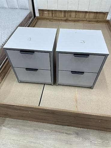 тумбы для обцви: Прикроватная тумба, Новый, Без зеркала, цвет - Серый, ЛДСП, Платная доставка — 3