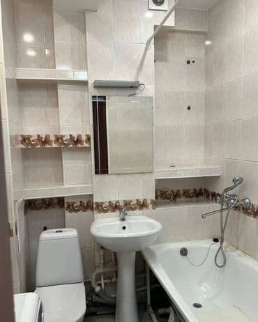 квартира бишкек 2 комнатные аренда долгосрочно: Студия, Риэлтор, Без подселения, С мебелью полностью — 3