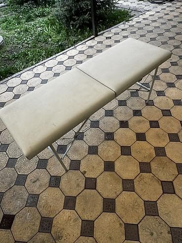 медицинские крават: Складной походный стол, Другой материал, цвет - Бежевый — 2