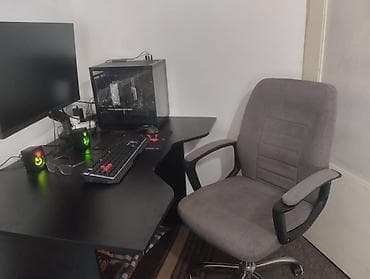 Офисные кресла: Офисное кресло, Новый, С колесиками, цвет - Серый, Платная доставка, Самовывоз — 2