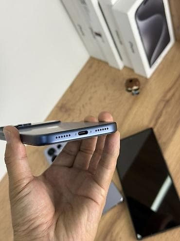 e96a hoco: IPhone 17 Pro Max, Б/у, 1 ТБ, Синий, Защитное стекло, Чехол, 100 % — 3