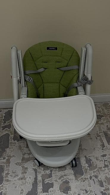 Балдар электр унаалары: Тамактандыруучу отургуч, Жаңы, Башка бренд, Пластик, Трансформер, түсү - Жашыл, Өзү алып кетүү — 4