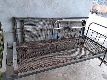 надувной крават: Металлическая кровать с сетчатым основанием - Каркас из стальных труб — 1
