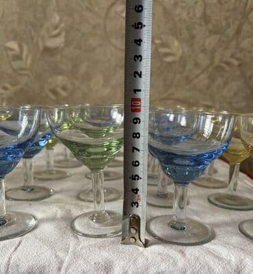 каменные столешницы: Фужеры "Гусь Хрустальный" Состояние всех идеальное! 3 цвета по 11 штук — 5