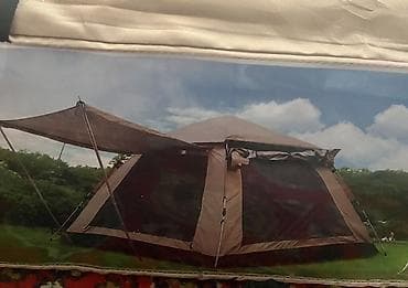 походная палатка: Набор для активного отдыха: палатка, надувная лодка и сеть 1) — 1