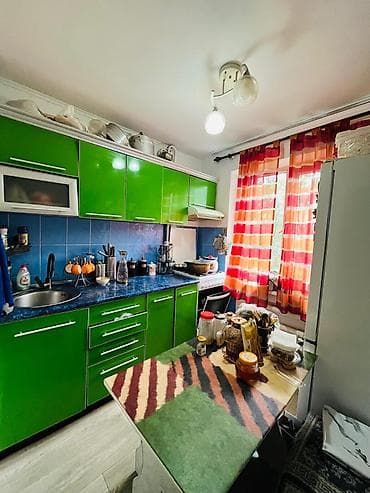 3: 3 комнаты, 58 м², Аламедин-1 мкр 104 серия, 4 этаж, Евроремонт — 5