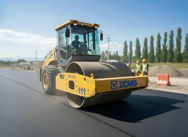 Услуги каток 16 тонник вибро каток услуга тамбовки участка, трамбовка