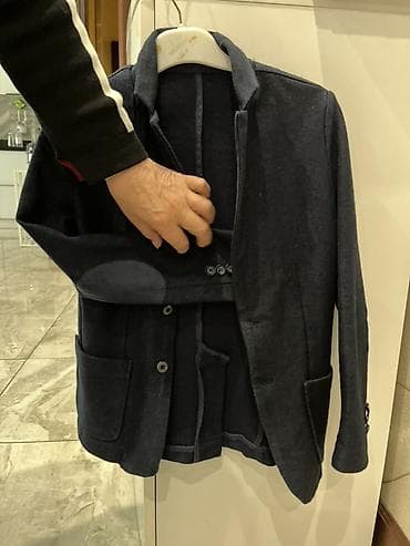 tech flis: Мужской пиджак-кардиган темно-синего цвета на мальчика 8-10 лет - — 2