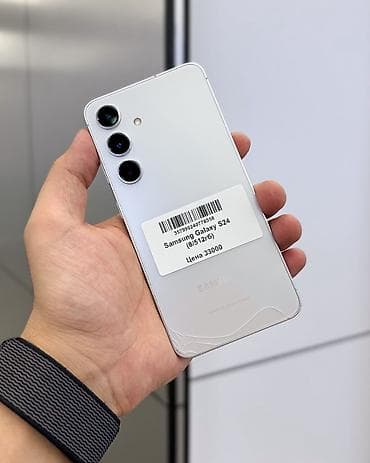 Samsung Galaxy S24, Б/у, 512 ГБ, цвет - Белый, В рассрочку, 1 SIM, eSIM