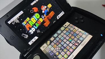 game console: 3DS LL (XL) японской ревизии, в переносном кейсе, с зашитным чехлом — 9