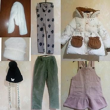 Детский транспорт: ВСЁ ЗА 1000 сом. Детский осенне‑зимний комплект для девочки 3-4 лет — 1