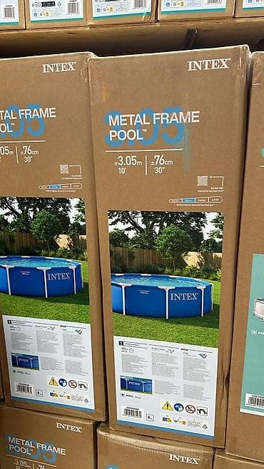 Каркасный бассейн Intex Metal Frame - Тип: наземный каркасный бассейн — 4