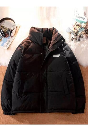 дождевик для велосипедистов: Пуховик, Короткая модель, Стеганый, 2XL — 2