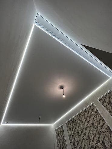 Натяжной потолок: Натяжной потолок Глянцевое, Матовое, 3D потолки Гарантия, Бесплатная консультация, Бесплатный замер — 2