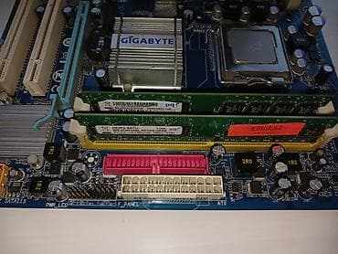 Техника и электроника: Материнская плата для ПК, Б/у, Gigabyte, LGA775, Micro-ATX — 4