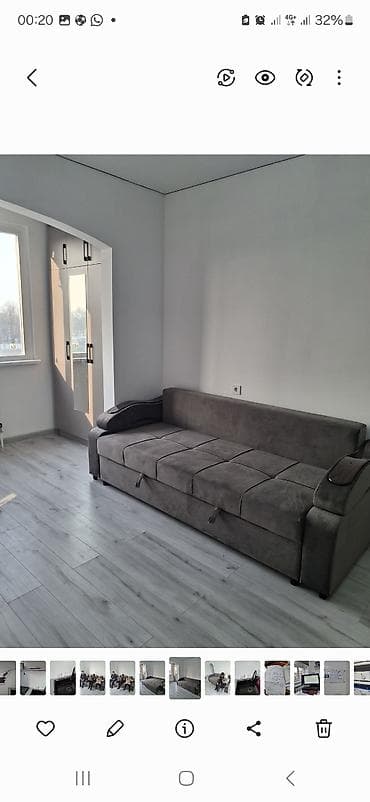 квартира сутичная: 1 комната, С мебелью полностью — 2