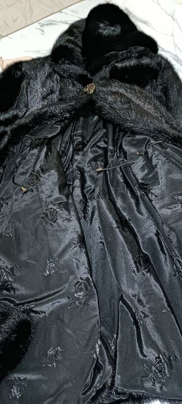 Спецодежда: Шуба, Норка, По колено, С капюшоном, L — 9