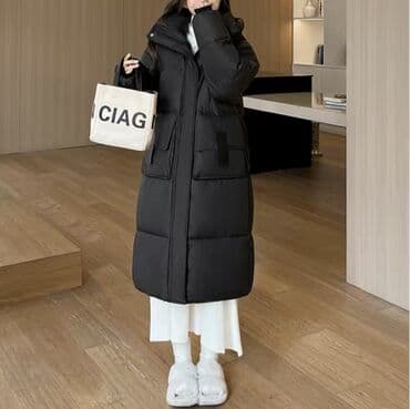 мужские туфли: Пуховик, Длинная модель, Китай, С капюшоном, XL — 2