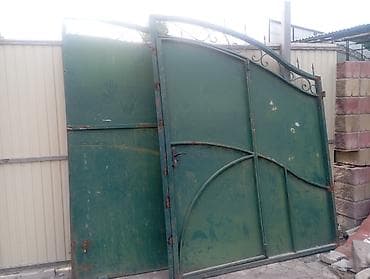 пл: Металлические распашные ворота - Материал: стальной каркас с — 1