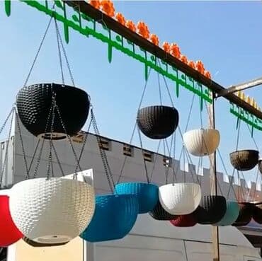 цветочница: Цветочные горшки Лотки, Висячие горшки, Прямоугольные горшки — 7