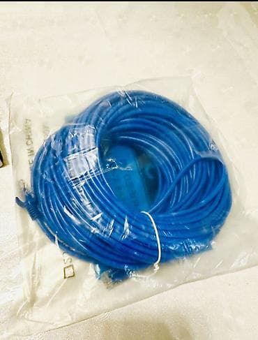 UTP кабели: Сетевой Ethernet-кабель (патч-корд), синий. Характеристики: - Тип — 2