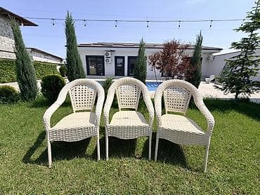 алюкобонд ош: Комплект садовой мебели, Стол, Ротанг — 10